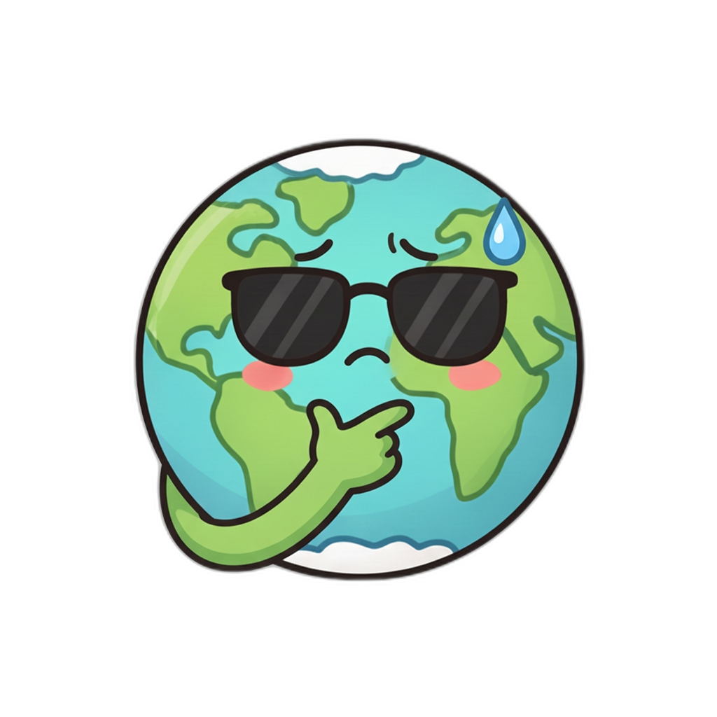 Claro mascot concerned about low sustainability score